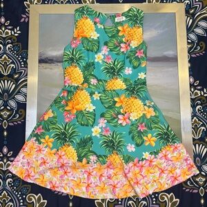 Molly Bracken Tropical Floral Fit and Flare Dress